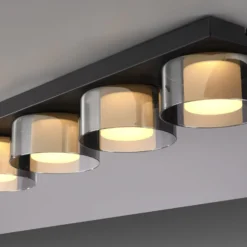 Paul Neuhaus LED-Deckenlampe Rika, 70 cm, Glas, dimmbar