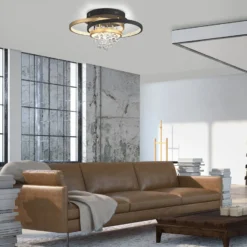Paul Neuhaus LED-Deckenlampe Rotazo, Glas, CCT, dimmbar