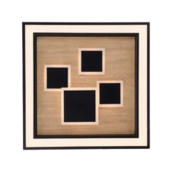 Paul Neuhaus LED-Deckenlampe Eliza, Eiche geölt, 48 x 48 cm
