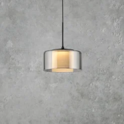 Paul Neuhaus LED-Hängelampe Rika, Ø 15 cm, Glas, dimmbar
