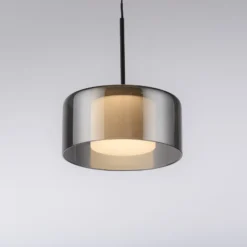Paul Neuhaus LED-Hängelampe Rika, Ø 15 cm, Glas, dimmbar
