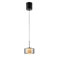 Paul Neuhaus LED-Hängelampe Rika, Ø 15 cm, Glas, dimmbar