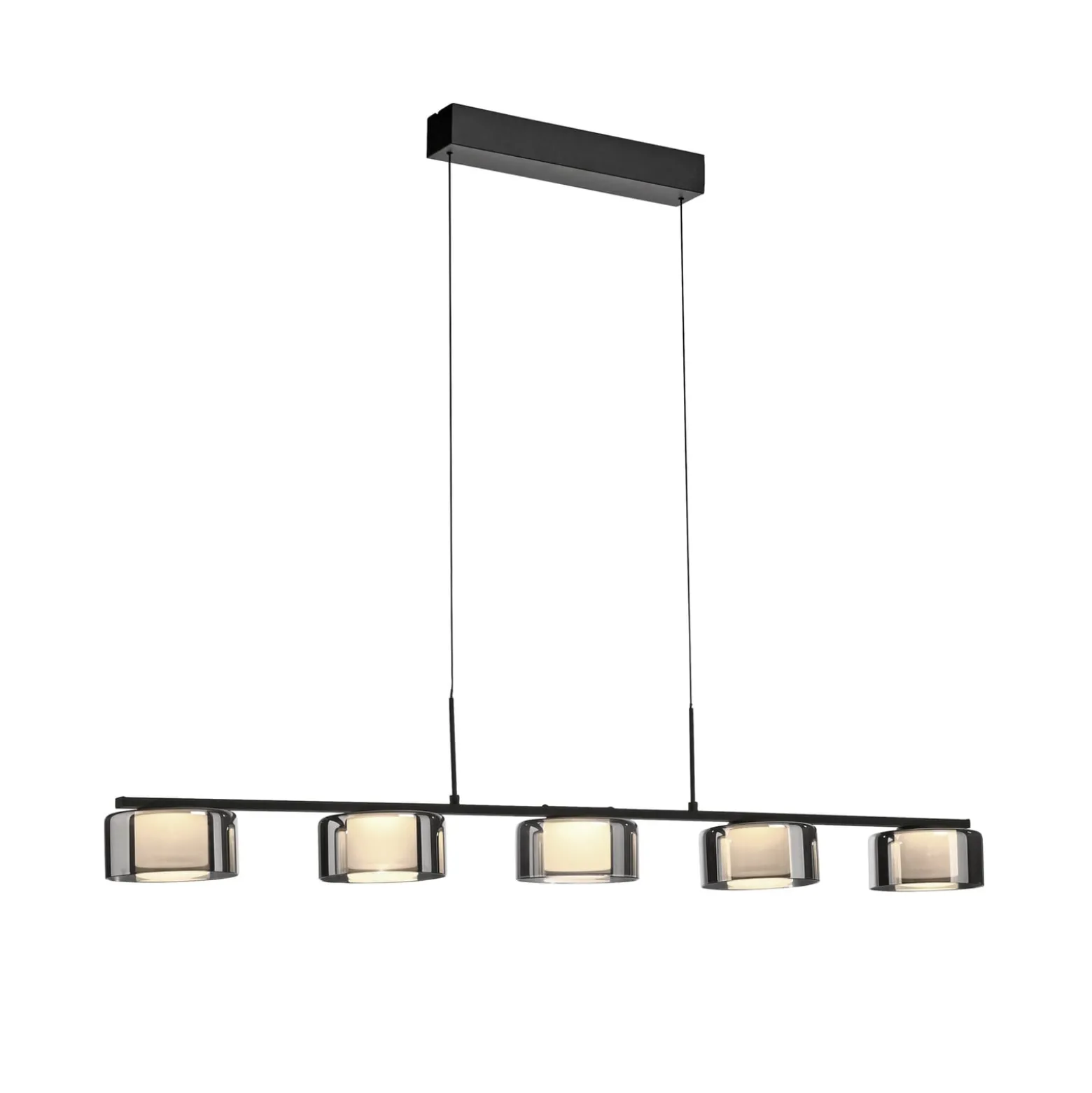Paul Neuhaus LED-Hängelampe Rika, 119 cm, Glas, dimmbar