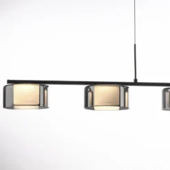 Paul Neuhaus LED-Hängelampe Rika, 119 cm, Glas, dimmbar