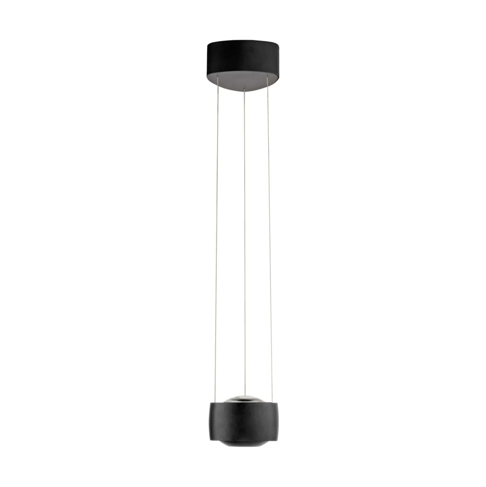 Paul Neuhaus LED-Pendelleuchte Q-Stretto, schwarz, Ø 14,5cm