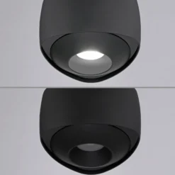 Paul Neuhaus LED-Pendelleuchte Q-Stretto, schwarz, Ø 14,5cm