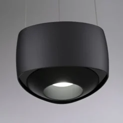 Paul Neuhaus LED-Pendelleuchte Q-Stretto, schwarz, Ø 14,5cm