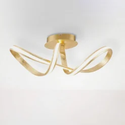 Paul Neuhaus Melinda LED-Deckenlampe gold dimmbar