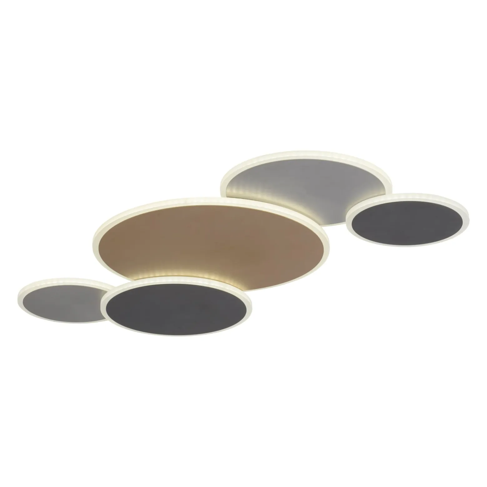Paul Neuhaus Q-Piato LED-Deckenleuchte fünfflammig