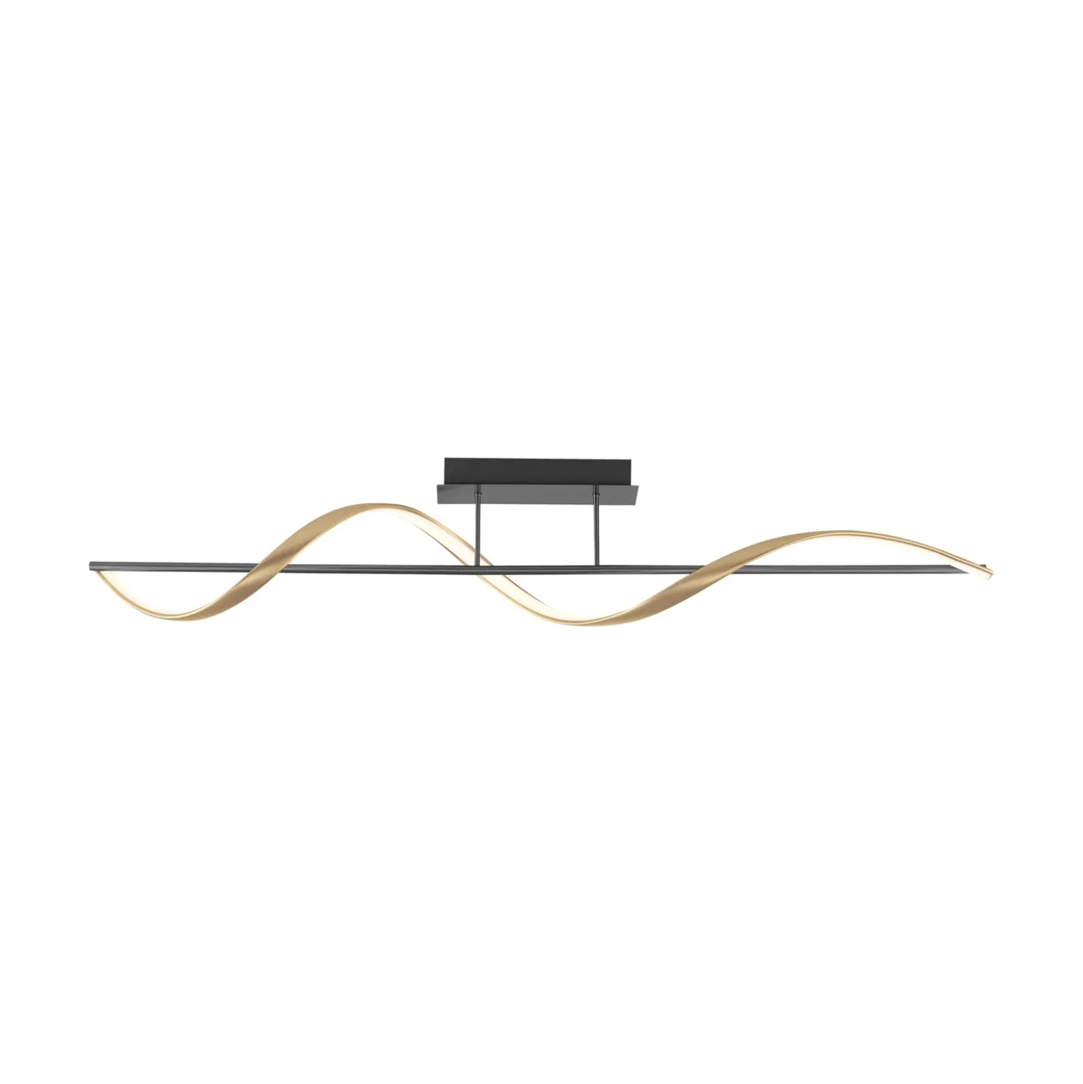 Paul Neuhaus Q-Swing Deckenlampe anthrazit/messing