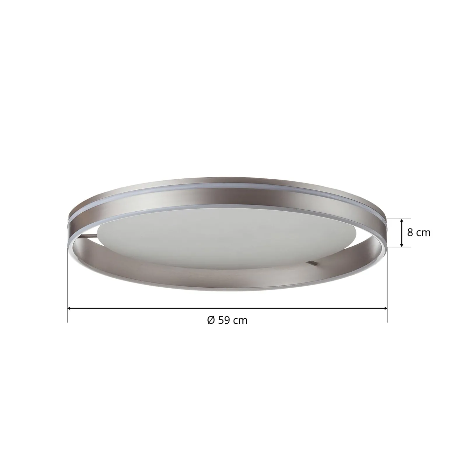Paul Neuhaus Q-VITO LED-Deckenlampe 59cm stahl