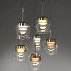 Paul Neuhaus Smart-LED-Hängelampe Q-Kon multicolor 6-flammig