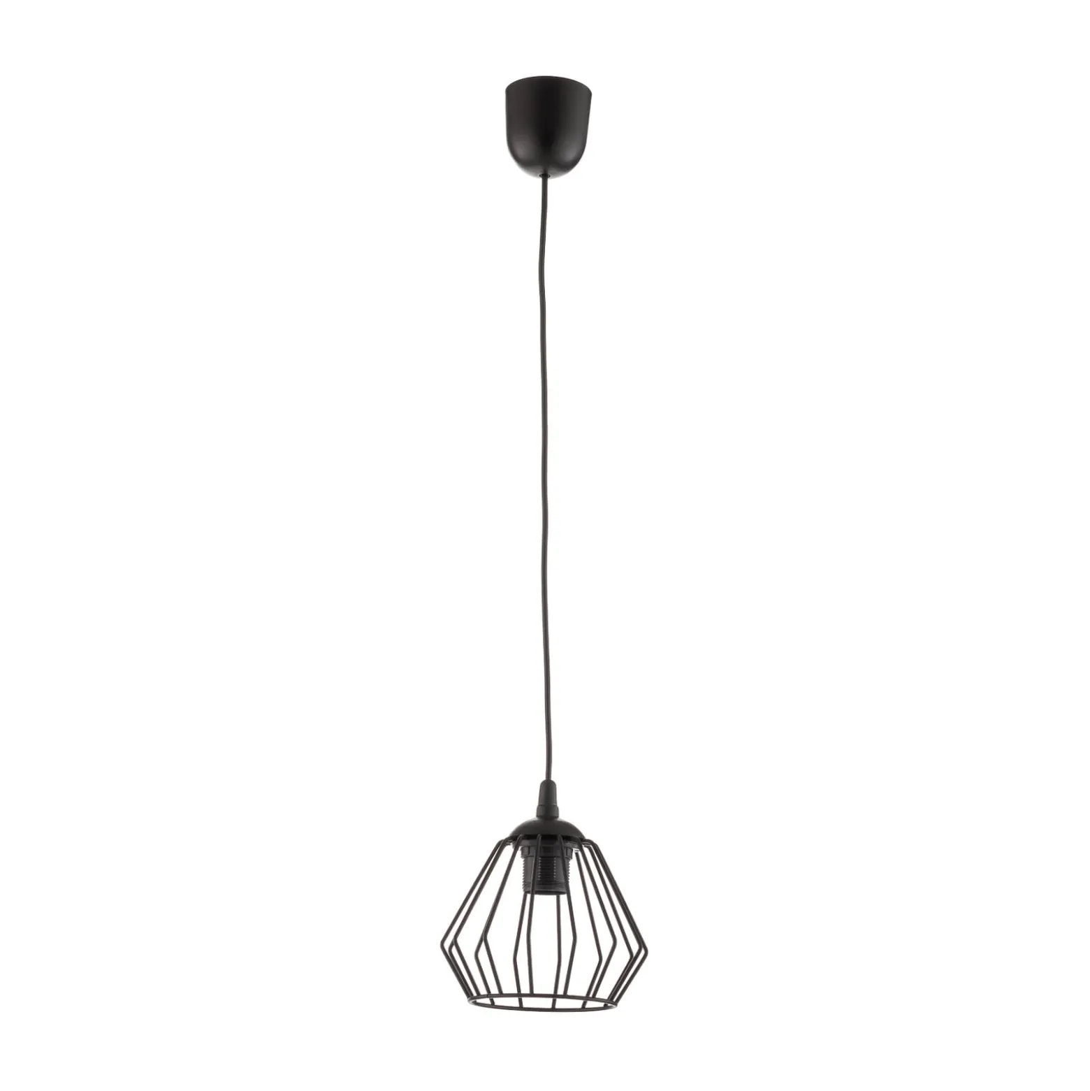 Pendellampe Agat schwarz, einflammig