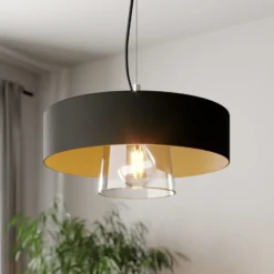 Pendellampe Babilon mit doppeltem Schirm