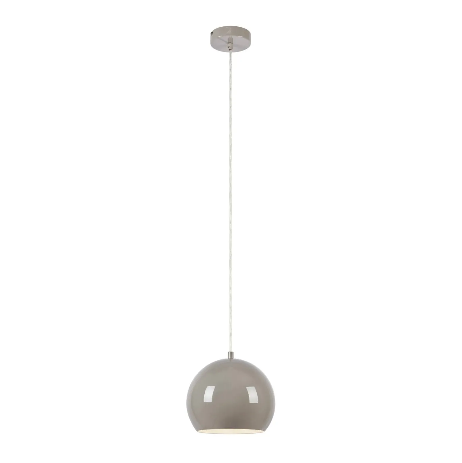 Pendellampe Pop, Ø 20 cm, greige, Metall