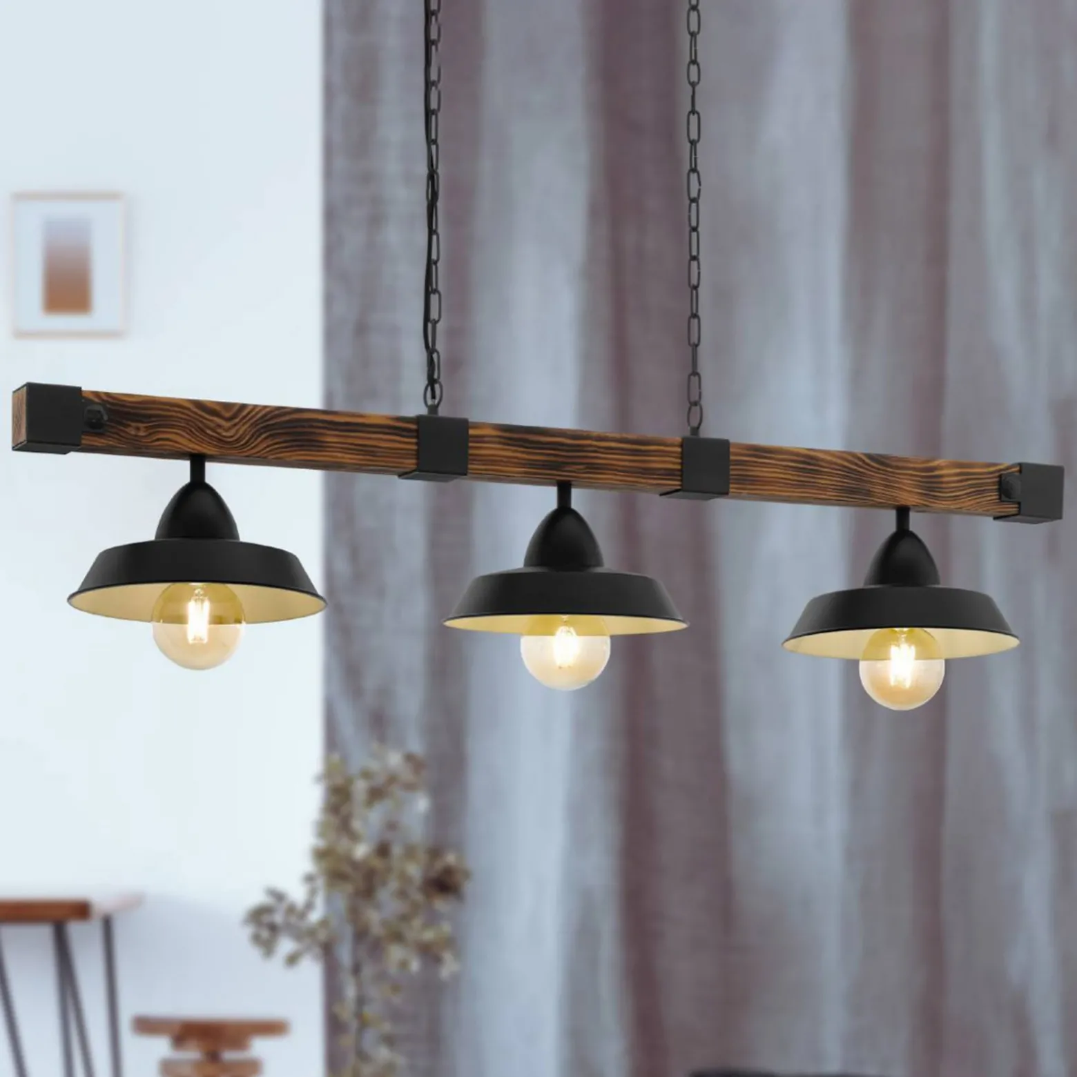 Pendelleuchte Oldbury in rustikaler Optik
