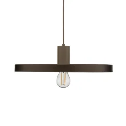 Pendelleuchte Sila, braun/sand, Metall, Ø 45 cm, E27