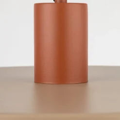 Pendelleuchte Sila, sand/rot, Metall, Ø 45 cm, E27
