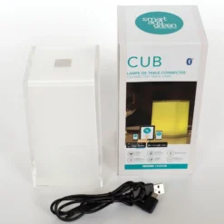 Portable Tischleuchte Cub, App-steuerbar, RGBW