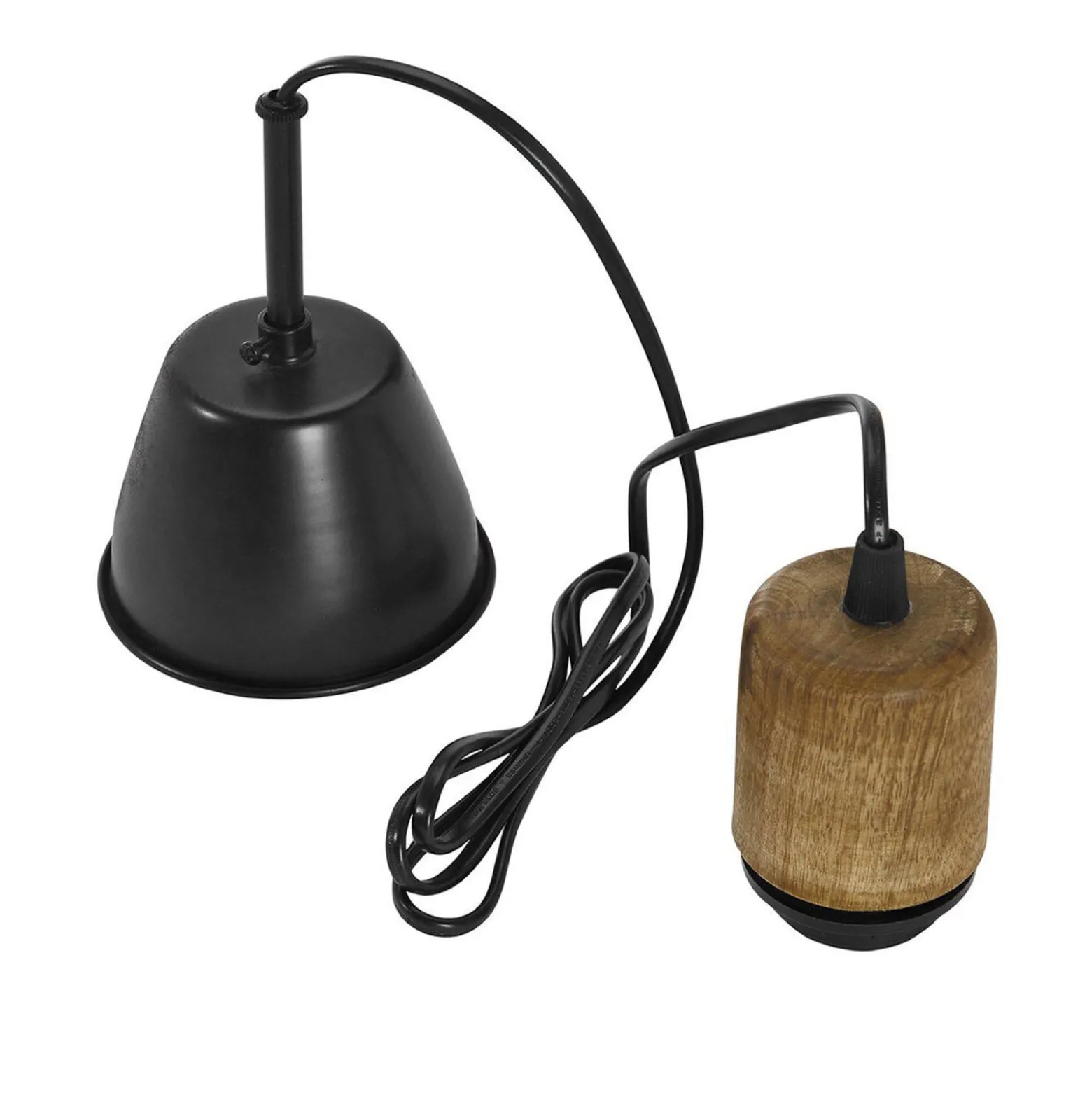 PR Home Hängelampe Estrid, moosgrün, Stoff, Ø 40 cm, E27