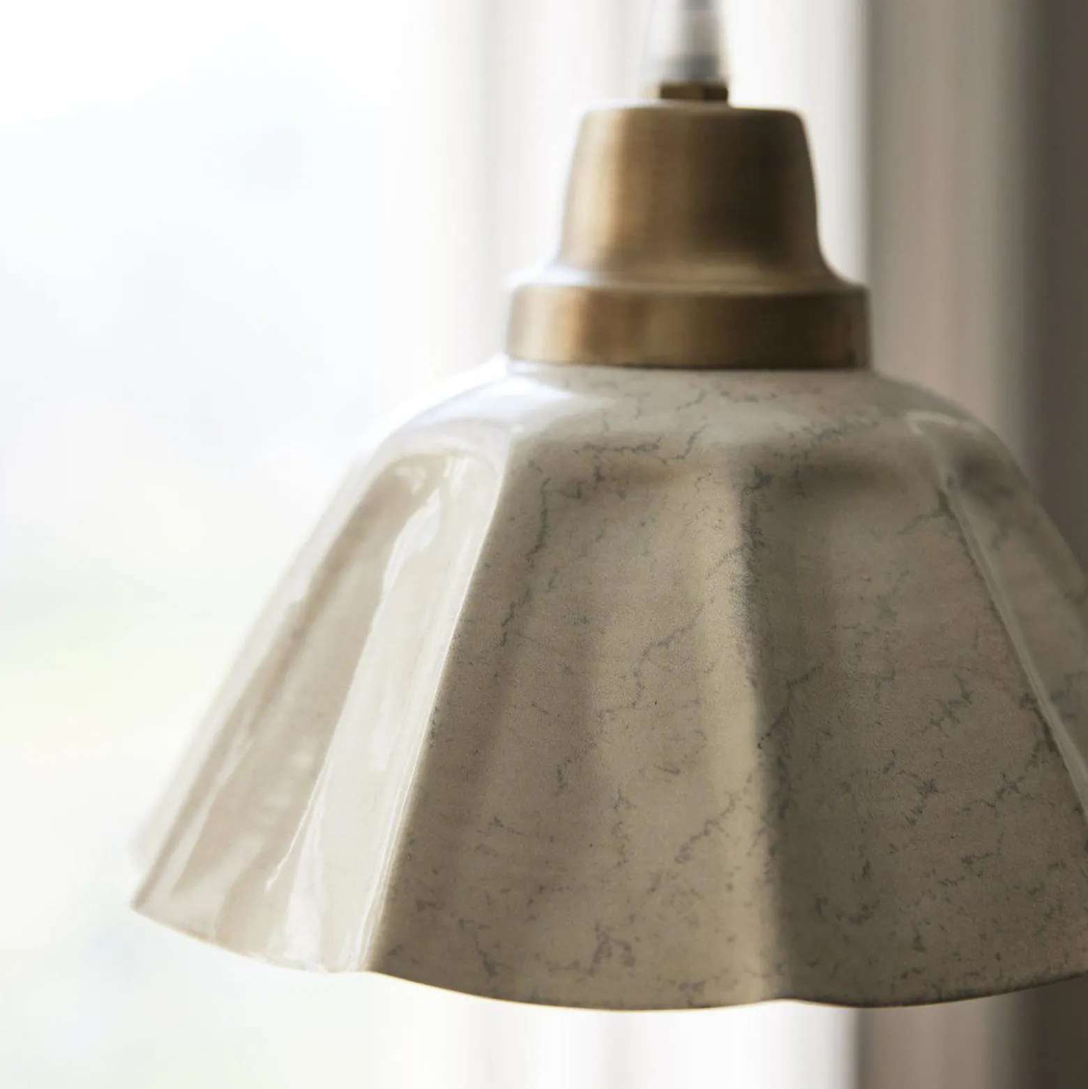 PR Home Hängeleuchte Ester, offwhite, Ø 17 cm, Stecker