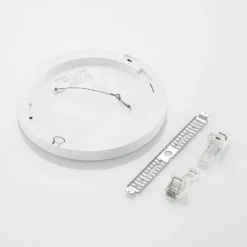 Prios LED-Deckenlampe Aureka, 2er-Set, Sensor, Ø 23 cm, weiß