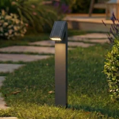 Prios LED-Solarwegeleuchte Lestor, anthrazit, dimmbar, IP65