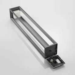 Prios LED-Wegeleuchte Gamion, 90 cm, anthrazit, Metall, IP54