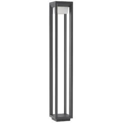 Prios LED-Wegeleuchte Gamion, 90 cm, anthrazit, Metall, IP54