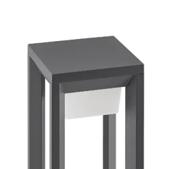Prios LED-Wegeleuchte Gamion, 90 cm, anthrazit, Metall, IP54