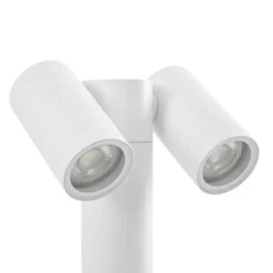Prios Sockelleuchte Tulimar, 2-flg., 45 cm, weiß, IP65