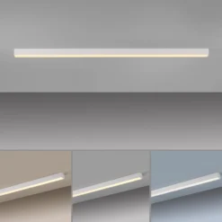 PURE LED-Deckenlampe Lines, weiß, 110 cm, CCT, Fernbedienung