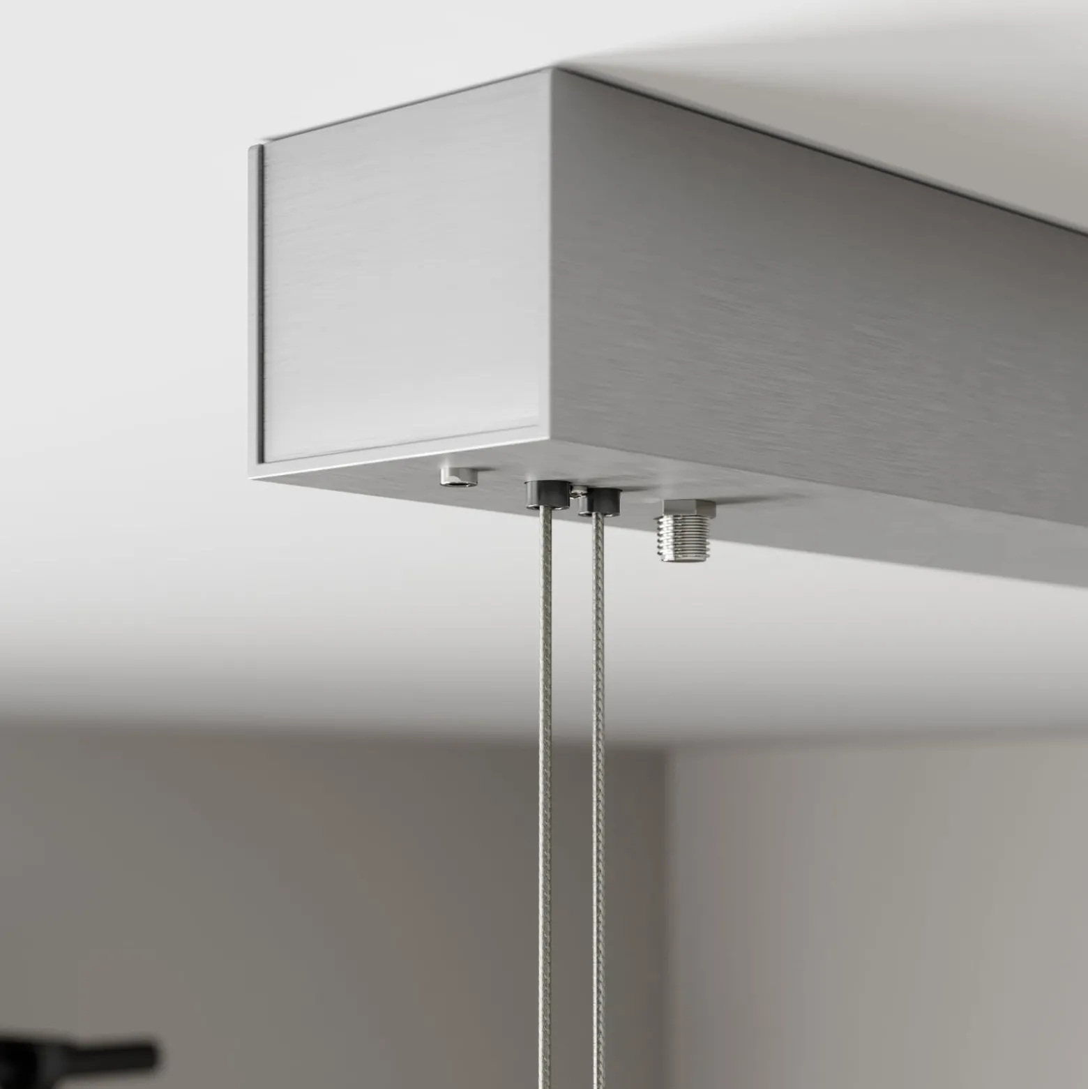 Quitani LED-Hängelampe Lian, schwarz/alu
