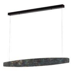 Quitani Lysia LED-Pendel, oxidiert/schwarz, 118 cm