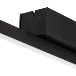 Quitani Niara LED-Deckenleuchte, schwarz eloxal