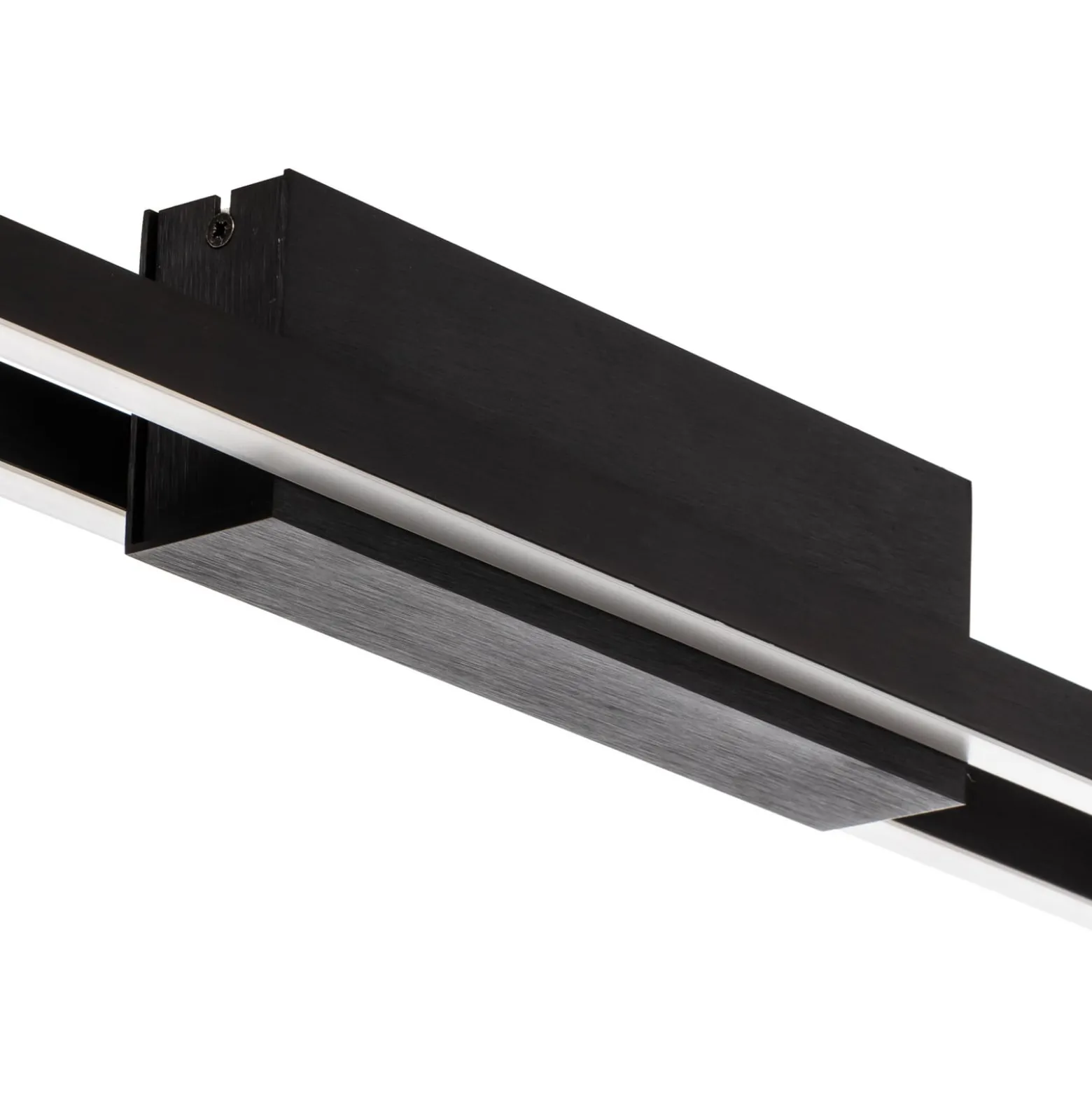 Quitani Talon LED-Deckenlampe 2fl schwarz eloxal