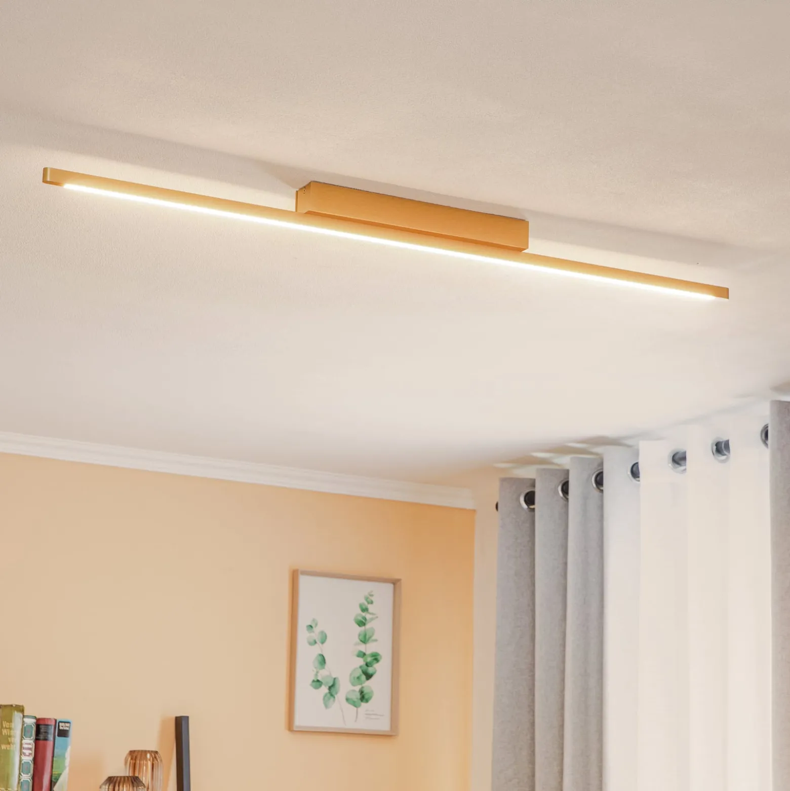 Quitani Talon LED-Deckenleuchte, messing eloxal