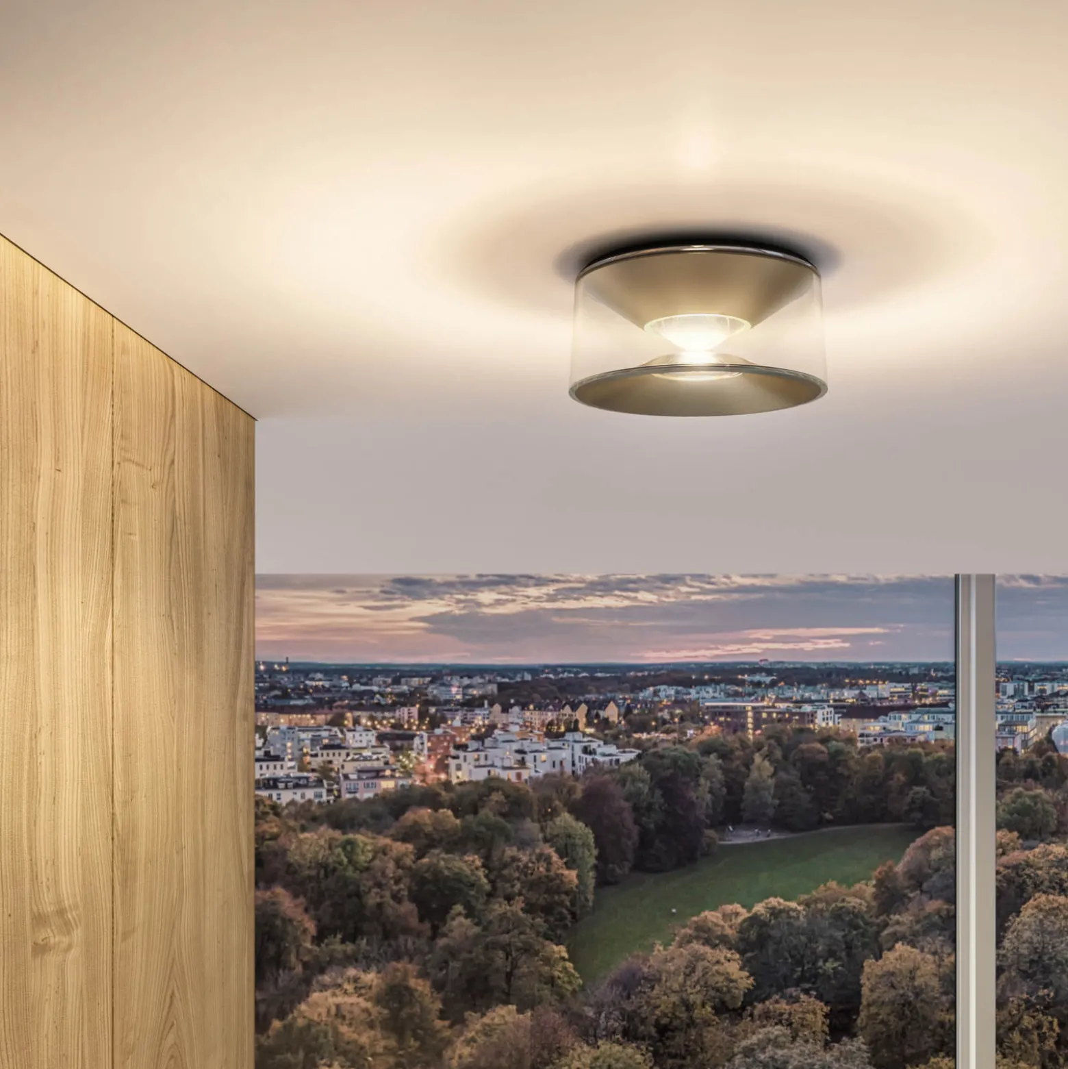 Ribag Vior LED-Deckenleuchte sandgold 60° 3.000K