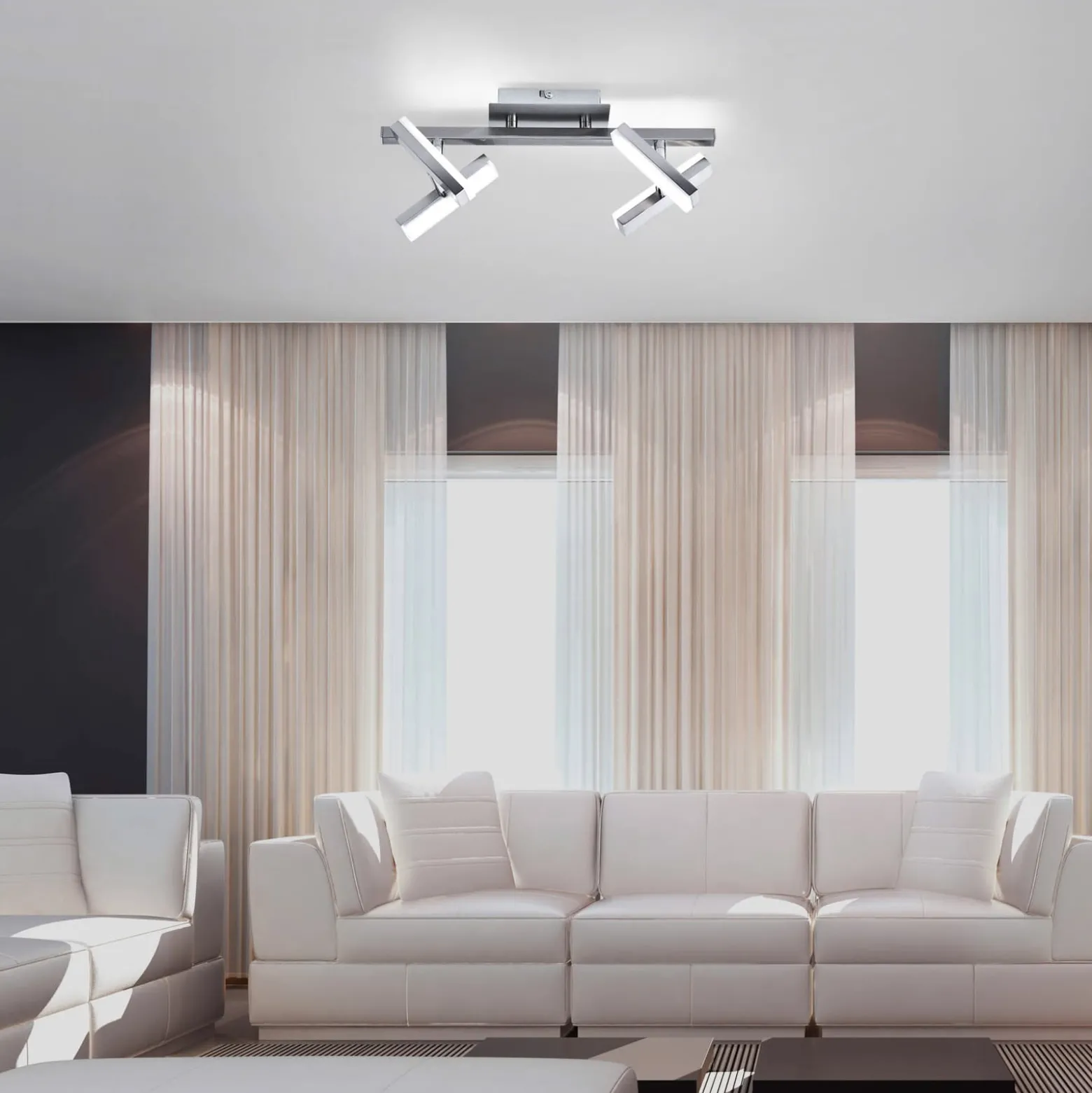 Rico - LED-Deckenlampe mit drehbaren Leuchten