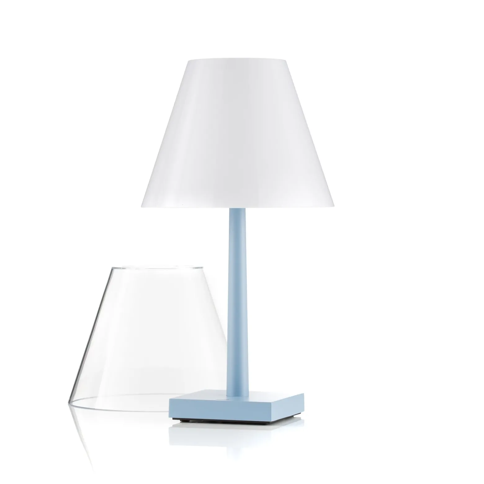Rotaliana Dina+ T1 LED-Akkutischleuchte hellblau