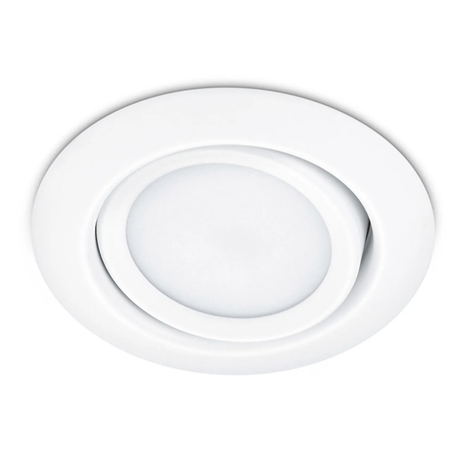 Runder LED-Einbaustrahler Rila in Weiß
