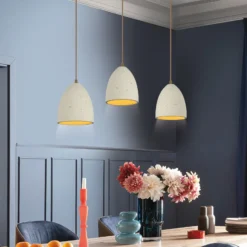 SCHÖNER WOHNEN Hängelampe Traventa, 3-flammig, beige, E27