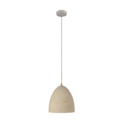 SCHÖNER WOHNEN Hängeleuchte Traventa, beige, Ø 21 cm, E27