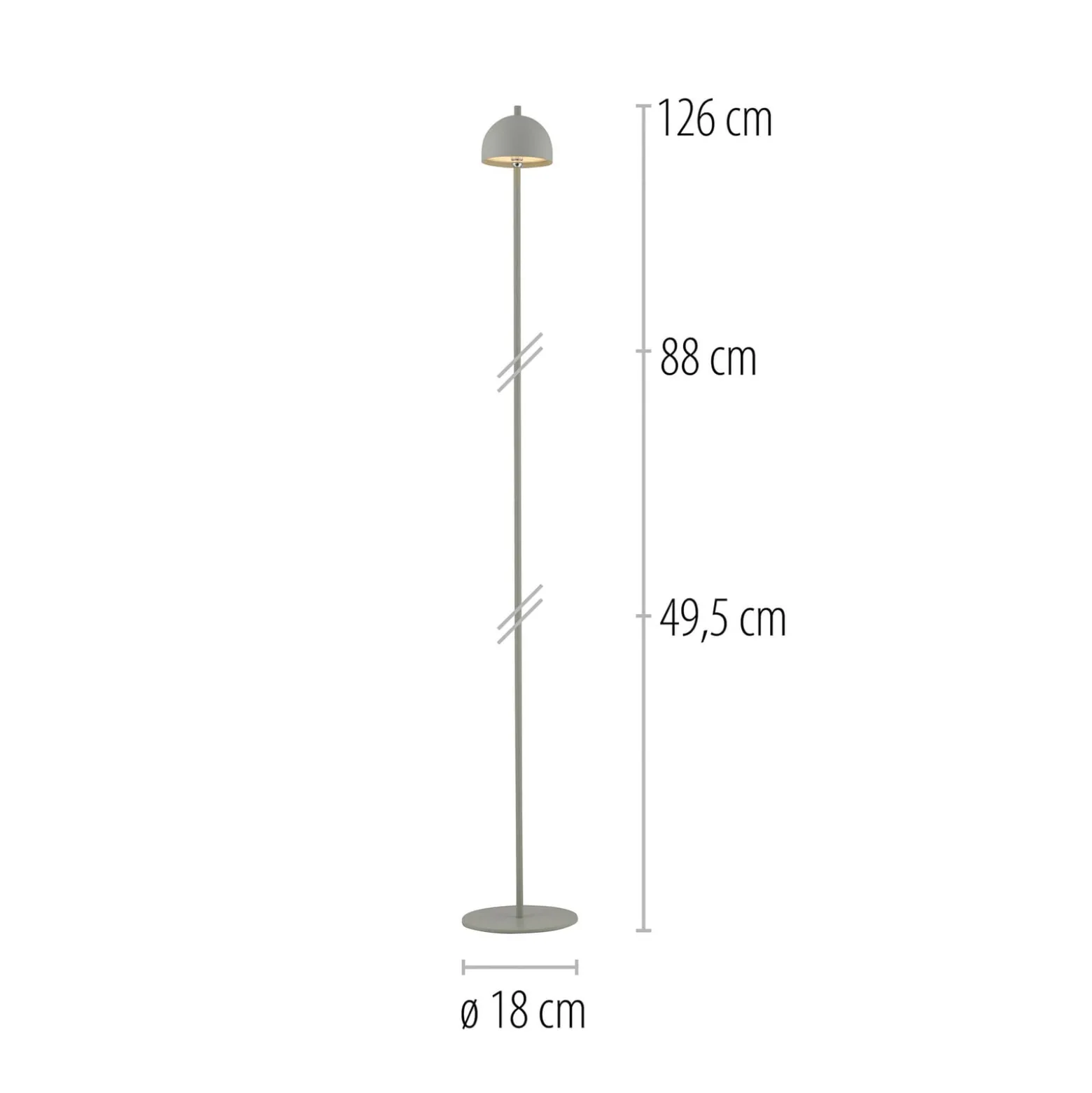 SCHÖNER WOHNEN LED-Akku-Stehlampe Bellis, Frühlingserwachen