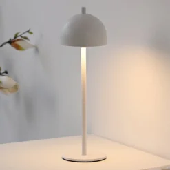 SCHÖNER WOHNEN LED-Akku-Tischlampe Bellies, weiß, IP54