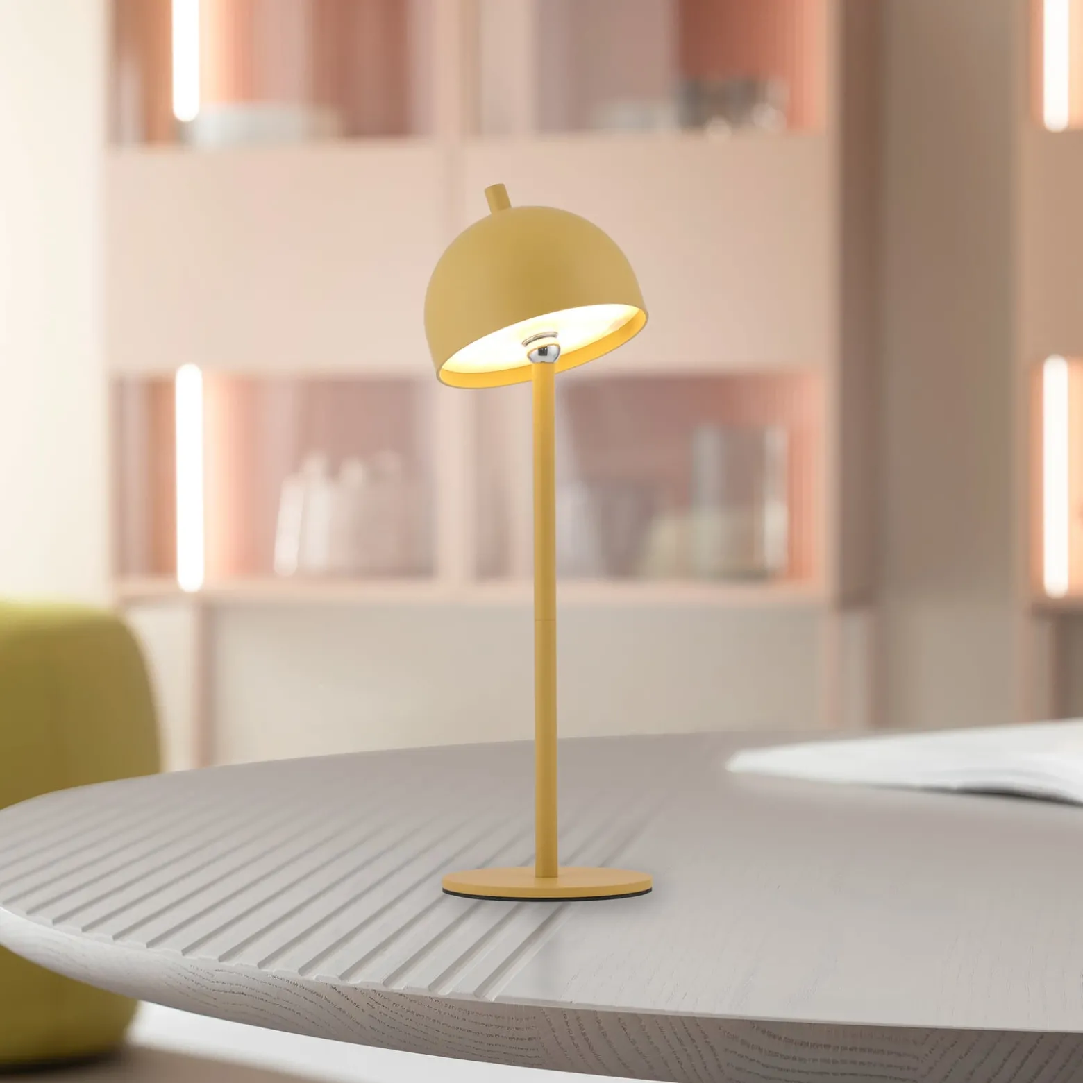 SCHÖNER WOHNEN LED-Akku-Tischlampe Bellies Blütenzauber IP54