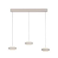 SCHÖNER WOHNEN LED-Hängelampe Elmo, Sandbrise, 3-fl., 3000 K