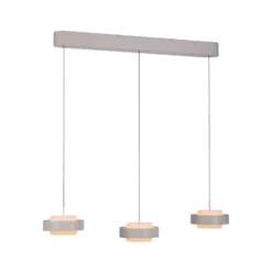 SCHÖNER WOHNEN LED-Hängelampe Elmo, Sandbrise, 3-fl., 3000 K