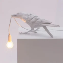 SELETTI Bird Lamp LED-Dekoleuchte, spielend, weiß
