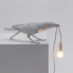 SELETTI Bird Lamp LED-Dekoleuchte, spielend, weiß